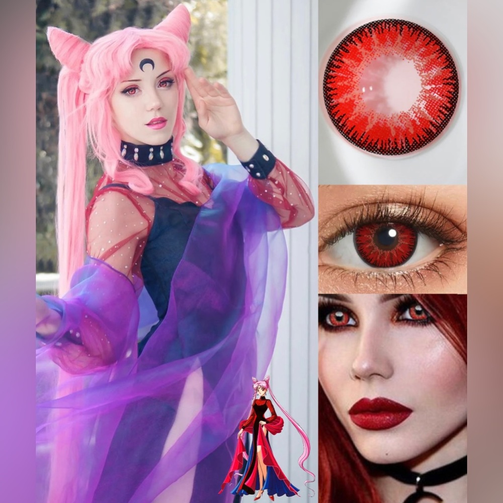Halloween red vampire lenses